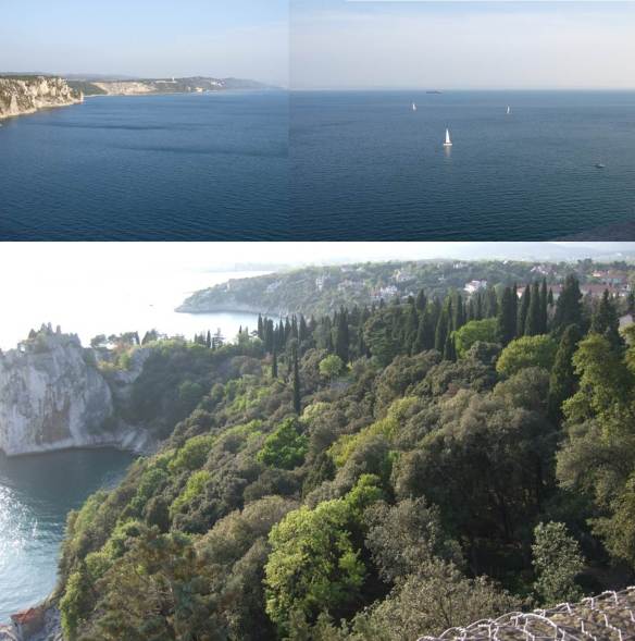 Trieste - paisagem avistada do Castelo Duino